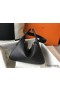 Hermes Lindy 30cm Bag In Black Clemence Leather GHW