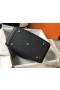 Hermes Lindy 30cm Bag In Black Clemence Leather GHW