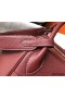 Hermes Lindy 30cm Bag In Bordeaux Clemence Leather GHW