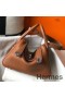 Hermes Lindy 30cm Bag In Gold Clemence Leather PHW