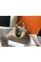 Hermes Lindy 30cm Bag In Gris Tourterelle Clemence Leather GHW