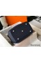 Hermes Lindy 30cm Bag In Navy Blue Clemence Leather GHW