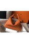 Hermes Lindy 30cm Bag In Orange Clemence Leather GHW