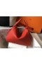Hermes Lindy 30cm Bag In Red Clemence Leather GHW