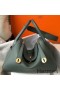 Hermes Lindy 30cm Bag In Vert Amande Clemence Leather GHW
