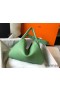 Hermes Lindy 30cm Bag In Vert Criquet Clemence Leather GHW