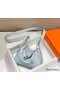 Hermes Lindy Mini Bag In Blue Brume Clemence Leather GHW