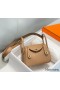 Hermes Lindy Mini Bag In Chai Clemence Leather GHW