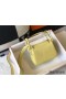 Hermes Lindy Mini Bag In Jaune Poussin Clemence Leather GHW