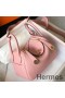 Hermes Lindy Mini Bag In Pink Clemence Leather GHW