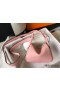 Hermes Lindy Mini Bag In Pink Clemence Leather GHW