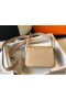 Hermes Lindy Mini Bag In Trench Clemence Leather GHW