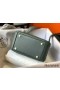 Hermes Lindy Mini Bag In Vert Amande Clemence Leather GHW