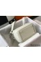 Hermes Lindy Mini Bag In White Clemence Leather GHW