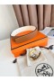 Hermes Luck Reversible Belt 38MM in Gold and White Epsom Calfskin