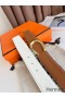 Hermes Luck Reversible Belt 38MM in Gold and White Epsom Calfskin