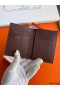 Hermes MC² Euclide Card Holder in Bordeaux Shiny Alligator Leather