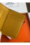 Hermes MC² Euclide Card Holder in Jaune Ambre Shiny Alligator Leather