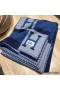 Hermes Marine Avalon Bayadere Throw Blanket