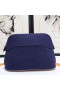 Hermes Medium Bolide Travel Case In Blue Electric Cotton