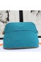 Hermes Medium Bolide Travel Case In Blue Horizon Cotton