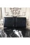 Hermes Medor Clutch Bag In Black Crocodile Leather