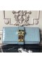 Hermes Medor Clutch Bag In Ciel Crocodile Leather