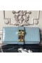 Hermes Medor Clutch Bag In Ciel Crocodile Leather