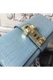 Hermes Medor Clutch Bag In Ciel Crocodile Leather