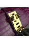 Hermes Medor Clutch Bag In Fuchsia Crocodile Leather