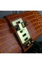 Hermes Medor Clutch Bag In Orange Crocodile Leather