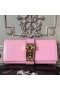 Hermes Medor Clutch Bag In Pink Crocodile Leather