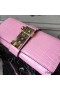 Hermes Medor Clutch Bag In Pink Crocodile Leather