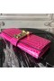 Hermes Medor Clutch Bag In Rose Red Crocodile Leather