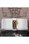 Hermes Medor Clutch Bag In White Crocodile Leather