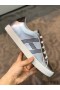Hermes Men's Avantage Sneakers In Grey Metallic Leather