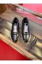 Hermes Men's C - Addict Sneakers In Black Perforated calfskin