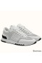 Hermes Men's C - Addict Sneakers In White Perforated Calfskin