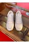 Hermes Men's C - Addict Sneakers In White Perforated Calfskin