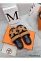 Hermes Men's Chypre Sandals in Brown Calfskin