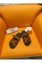Hermes Men's Chypre Sandals in Brown Suede Calfskin
