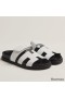 Hermes Men's Chypre Sandals in White Calfskin