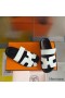 Hermes Men's Chypre Sandals in White Calfskin
