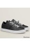 Hermes Men's Day Sneakers in Black Leather