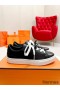 Hermes Men's Day Sneakers in Black Leather