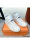 Hermes Men's Daydream High - top Sneakers in White Leather