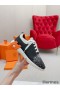 Hermes Men's Depart Sneakers in Black Gradient Knit
