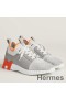 Hermes Men's Depart Sneakers in Grey Gradient Knit