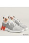 Hermes Men's Depart Sneakers in Grey Gradient Knit