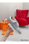 Hermes Men's Depart Sneakers in Grey Gradient Knit